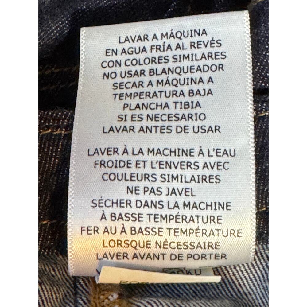 Dear John High Rise Wide Leg Cropped Jeans Dark Wash Button Fly Women's 26 - Picture 10 of 11